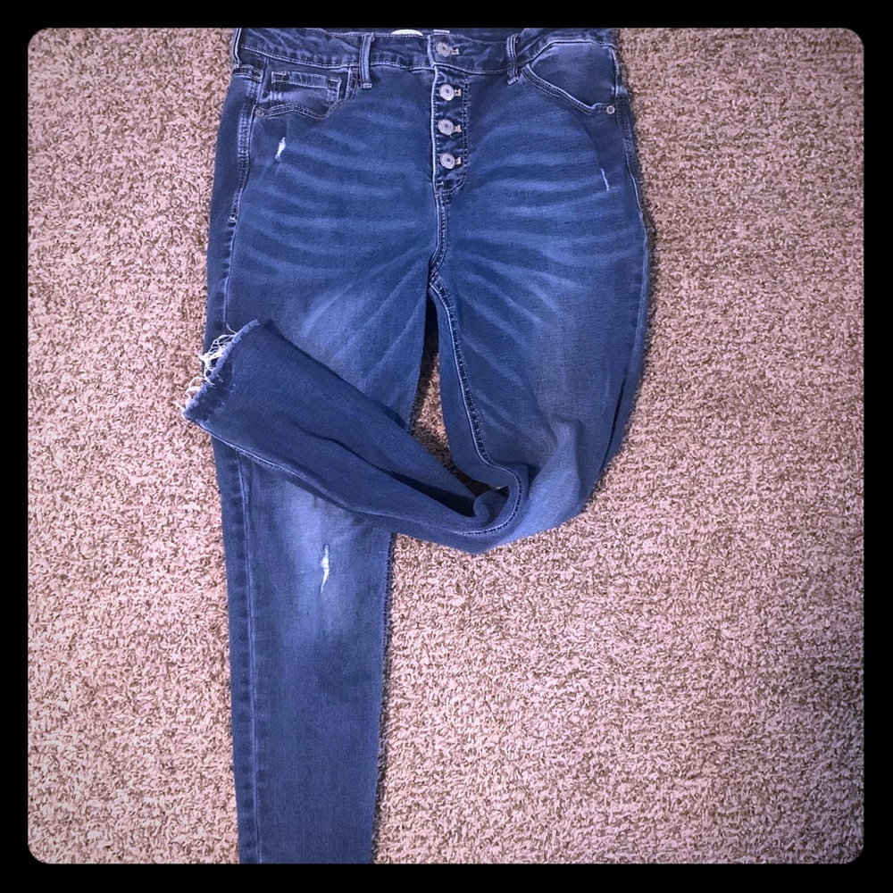 Rockstar Super Skinny High Rise Jeans old navy